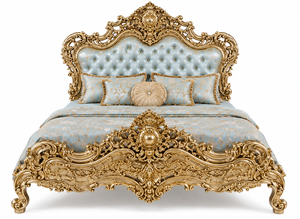 Juego de Muebles de Dormitorio de Lujo Hechos a Medida, Cama King Size de Madera de Teca Tallada a Mano, Armario, Tocador y Mesitas de Noche para Hogares en el Reino Unido - Product Image 2