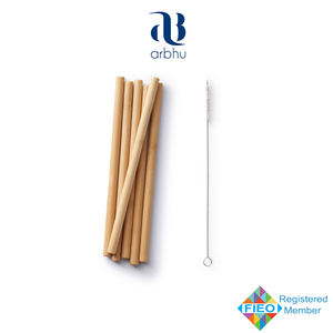 Pajitas de Bambú Reutilizables al por Mayor, Pajitas Ecológicas de Madera Natural para Restaurantes y Hoteles, Suministro a Granel Cero Desperdicio - Product Image 3