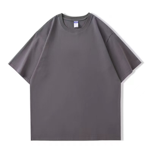 T-shirt décontracté pour homme, noir, à manches courtes, col rond, effet délavé, 100% coton jersey, logo sur le devant, coupe ample, longueur standard - Product Image 5