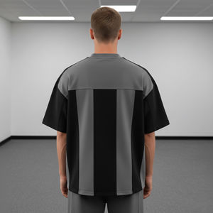 Camisetas de Hombre de Alta Calidad, 2 Tonos, Talla Grande, 100% Algodón, Logotipo Impreso Personalizado, Impresión Digital, Estilo Hip Hop, 180gsm - Product Image 5