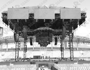 Sistema de torres de aluminio para altavoces line array, estructura de escenario para conciertos, sistema de truss resistente para iluminación y audio de escenario. - Product Image 6