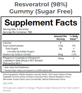 Amazing Offer on High Quality Sugar-Free Antioxidant Rich Gummies Herbal Supplements Vegan 98% Resveratrol <b>Gummy</b> <b>Candy</b> - Product Image 4