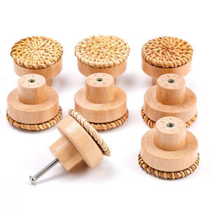 Poignées de porte en rotin élégantes pour meubles de chambre, boutons de porte et de tiroir faits à la main, les plus vendus - Product Image 2