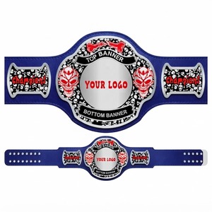 Cinturón de Campeonato de Lucha Libre Personalizado, Diseño de Calavera Negra y Roja, Logotipo Personalizado, Equipo Deportivo, Cinturón de Campeonato Personalizado - Product Image 5