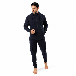 Cargo Tracksuit Full <b>Zip</b> <b>Hooded</b> Jacket and Utility Pocket Jogger Pants Private Label Streetwear Set Activewear Regular Fit Autum - Product Image 5