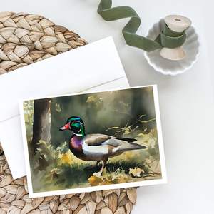 Lunatique A7 Taille 5x7 Canard en bois Cartes vierges Lot de 8 avec enveloppes Cartes de voeux - Product Image 2