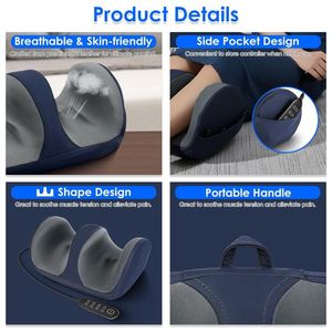 Shiatsu gamba massaggiatore con la macchina del braccio della coscia del polpaccio del piede di calore 3 modalità e livelli di intensità regalo per mamma papà o amante - Product Image 6