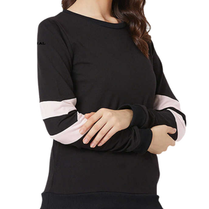 Pull à col rond avec blocs de couleur, manches longues, en coton tricoté, unisexe, décontracté, pour l'automne, coupe classique - Product Image 1