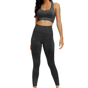 Conjunto de Yoga para Mujer, Colección Deportiva de Moda, con Tela Transpirable y Ecológica de Alto Rendimiento, 2 Piezas, Venta al Por Mayor, Personalización de Marca - Product Image 1