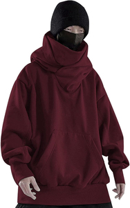 Sudadera con Capucha Negra para Hombre, Corte Regular, Tejido Informal con Bolsillos, Diseño Otoñal, Manga Regular, Estampado Personalizado, Estilo Urbano - Product Image 4