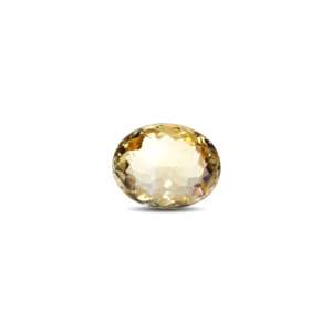 7.4 Carat Golden Citrine Oval Cabochon Loose Gemstone IGI Certified High Quality for Fine Jewelry - Product Image 1