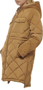 Parka matelassée unisexe pour homme, veste chaude d'automne, service OEM, capuche rembourrée, toile enduite, col montant, rembourrage en coton - Product Image 5
