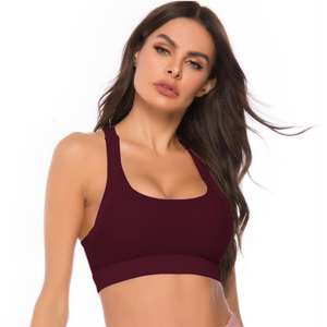Soutien-gorge de sport extensible à séchage rapide et doux, avec logo personnalisé, soutien-gorge de fitness de haute qualité, soutien-gorge de sport sans couture et respirant - Product Image 1