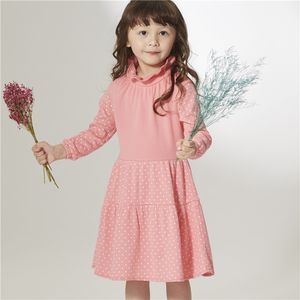 ODM OEM Polka Dot Impreso Rosa Niños Vestido para niñas de 8 años - Product Image 1