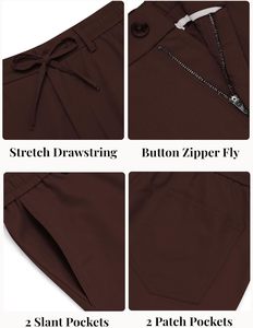 Pantalon de détente en coton pour homme, coupe décontractée, léger, confortable, tricoté, écologique, coupe droite, vente en gros - Product Image 5