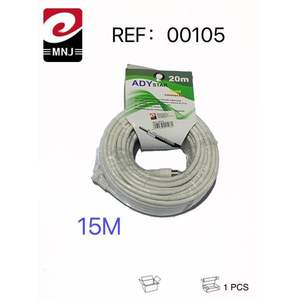 Cable de TV de Alta Calidad de 15 Metros, Macho y Hembra, Nuevo - Product Image 1