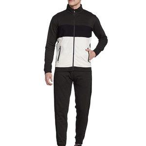 Chándal Deportivo para Hombre con Bloques de Color, Cierre Completo, Cuello Alto, Transpirable, de Poliéster, para Otoño, Corte Regular, con Bolsillos Laterales - Product Image 3