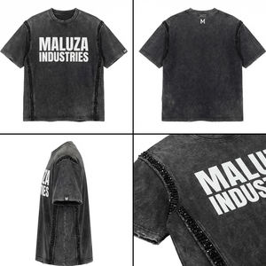 T-shirts grande taille 5XL 6XL pour hommes, vêtements pour hommes corpulents, 100% coton, coupe ample, t-shirts vierges extra larges, vente en gros - Product Image 6