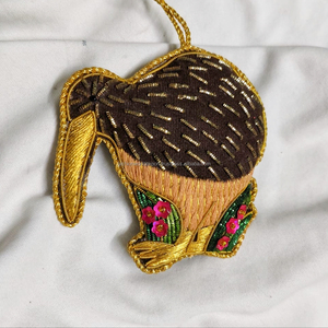 Adorno de Scooter de Bermudas, Souvenir de Viaje Tropical Hecho a Mano con Cuentas, Decoración Festiva de Palmeras, Recuerdo de Isla - Product Image 3