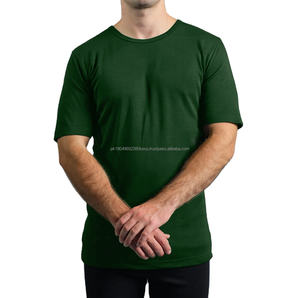 T-shirt pour homme en coton 100% de qualité supérieure, design écoresponsable, couleur unie, léger, idéal pour l'extérieur, matière douce. - Product Image 1