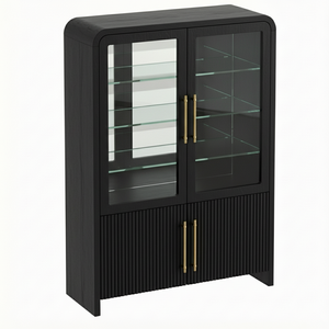 Display Cabinet Solid Wood Modern Coffee <b>Table</b> for Living Room Tv Showcase Living Room Furniture Wood Furniture Wholesale Custom - Product Image 2