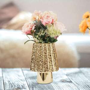 Florero de Metal de Diseño Elegante Hecho a Mano con Construcción Resistente y Duradera para Decoración de Sala de Estar para Venta de Exportación - Product Image 3