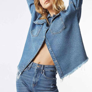 Camisa de Mezclilla Casual de Invierno para Mujer, Corte Regular, Transpirable, de Alta Calidad, Personalizable para Eventos al Aire Libre, Comprar Ropa de Mujer - Product Image 1