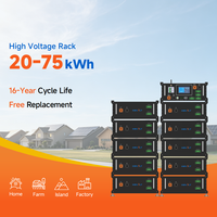 Batería de Litio KEVOLT de 20kWh 25kWh 30kWh de Alto Voltaje 48V Lifepo4 para Sistema de Almacenamiento de Energía Doméstico