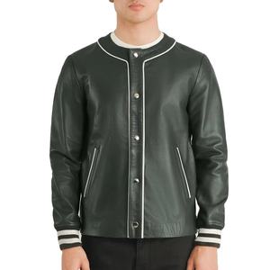 Vestes Avec 100% Original En Cuir Personnalisé Hommes Vintage Biker PU Veste En Cuir À Fermeture Éclair Homme Veste De Moto - Product Image 1