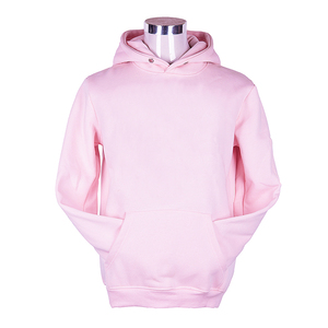 เสื้อฮู้ดสีชมพูแบบยูนิเซ็กซ์ ทรงปกติ ผ้าฟลีซสีพื้น 100% ผ้าฝ้าย สวมใส่สบาย เหมาะสำหรับฤดูใบไม้ร่วง - Product Image 1