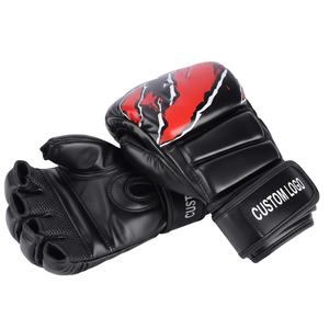 Professional MMA Grappling <b>Gloves</b> Open Finger Wrist Support Design - Product Image 2