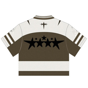 Manufacturer Free Design Custom Vintage Soccer Jersey Sports Training New Design Colorful Football Jersey Shirts 100% Polyester - Product Image 3