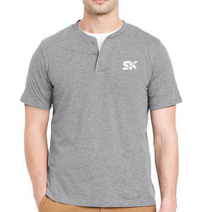 T-shirts Henley légers à séchage rapide, unis, pour la mode, à bas prix, pour l'extérieur - Product Image 1