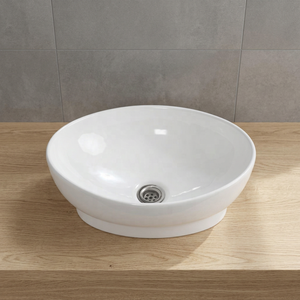 Vistaar Lavabo à poser rectangulaire en granit blanc moderne – Conception écologique à montage sur plan avec cuve de 9 L - Product Image 3