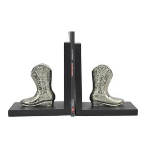 Articles cadeaux : Serre-livres sculptés en forme de botte, organisateur de magazines, journaux et livres, serre-livres en métal robuste, dernière nouveauté, décoration intérieure - Product Image 4