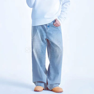 Pantalones Holgados de Tela Ligera, Ropa Casual, Ajuste Cómodo, Uso Diario, Pantalones Holgados de Corte Suelto - Product Image 4