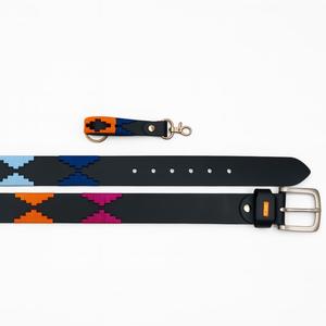 Ceinture de polo équestre en cuir d'Argentine de qualité supérieure pour acheteurs professionnels - Noir/Marron, taille personnalisable - Product Image 2