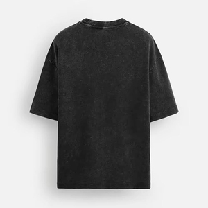 T-shirt en coton à manches courtes, coupe ample, effet délavé, pour homme, style décontracté, nouvelle arrivée, 100% coton, coupe ample - Product Image 1