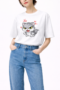 เสื้อยืดโอเวอร์ไซส์ ยูนิเซ็กซ์ ผ้าฝ้าย 100% เป็นมิตรกับสิ่งแวดล้อม แห้งเร็ว สไตล์ลำลอง สตรีทแวร์ คอกลม แขนสั้น - Product Image 3