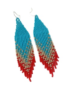2025 haute couture en gros à la main perle de rocaille Huggie boucles d'oreilles multicolore unisexe bijoux - Product Image 6