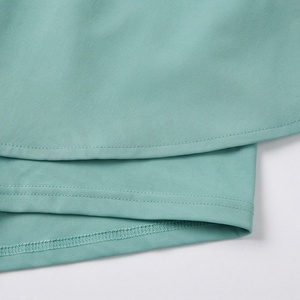 Shorts plissés pour femmes à taille élastique et cordon de serrage, couleur unie, style décontracté d'été, en Spandex et Polyester, confortables à porter - Product Image 6