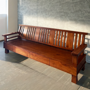 Ensemble de canapés 4 places en teck, design asiatique classique et fonctionnel, durable et éco-responsable, en provenance d'Indonésie, pour salon - Product Image 4