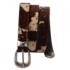 High Quality Top Selling Designer <b>Cow</b> Hair Belts on stylish Genuine <b>Cow</b> Leather Brown Belt for Women Men Factory Price - Product Image 6
