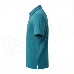เสื้อโปโลแขนสั้นผู้ชาย ผ้าฝ้าย 100% สีพื้น รับสั่งทำสี ขายส่ง คุณภาพสูง เสื้อผ้าลำลองสำหรับออกกำลังกาย - Product Image 3