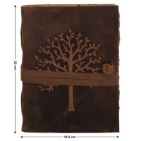 Vintage rétro en cuir gaufré Journal arbre vie carnet de croquis magique prière aquarelle mariage bien-être balle papier cadeau