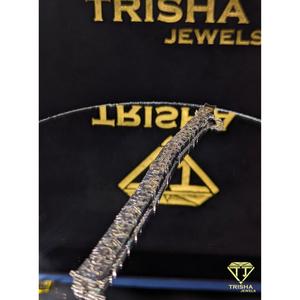 Bracelet en argent sterling 925 de haute qualité, serti de diamants de laboratoire VVS, style hip-hop pour homme, par Trisha Jewels - Product Image 2
