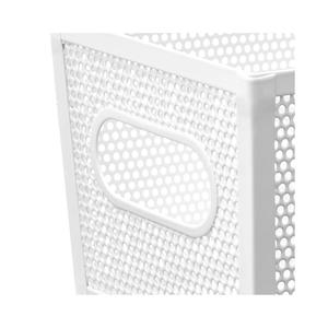 ตะกร้าเก็บของโลหะแบบมีรูระบายอากาศ แข็งแรง ทนทาน สำหรับจัดระเบียบตู้เก็บของในบ้าน - Product Image 3