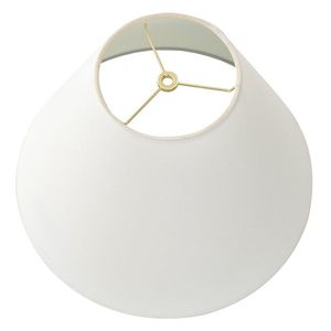 Abat-jour conique en lin beige 15"L x 15"W x 11"H - Product Image 3