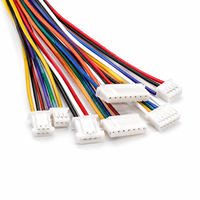 Kabel Kustom dengan Pitch 1.0mm-2.54mm dan Konektor 2/3/4/5/6 Pin, Kabel Listrik & Steker Betina JST SH ZH PH XH untuk Elektronik
