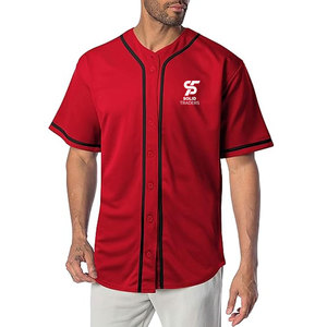 Solid Trader High End Manufacturing Custom Design Full Button Lightweight Breathable Varsity Sports <b>Set</b> <b>Baseball</b> Uniform - Product Image 5